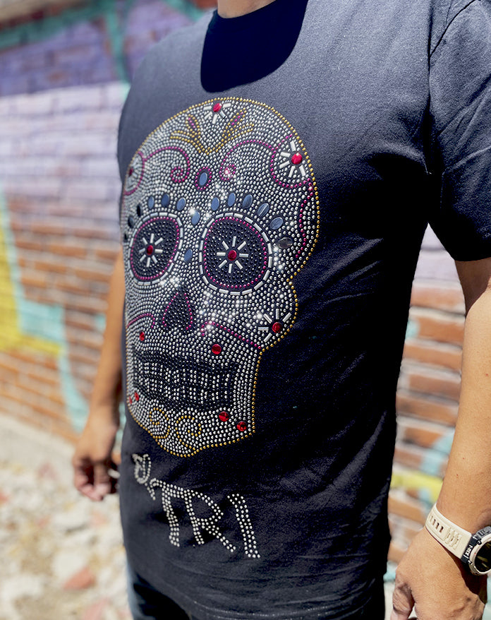 PLAYERA CALAVERA PLATEADA EL TRI