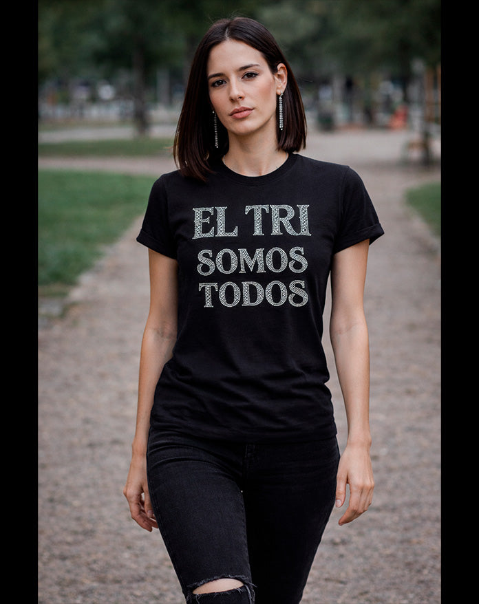 PLAYERA EL TRI SOMOS TODOS Glitters Plata