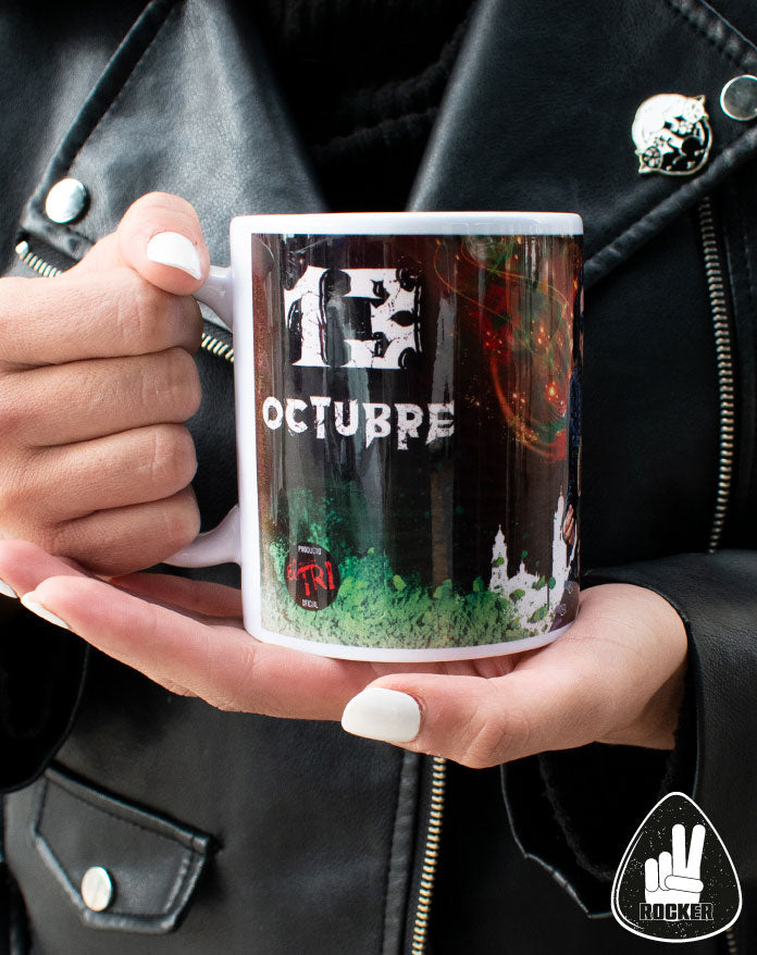 TAZA CARTEL MEDIO SIGLO ROCANROLEANDO