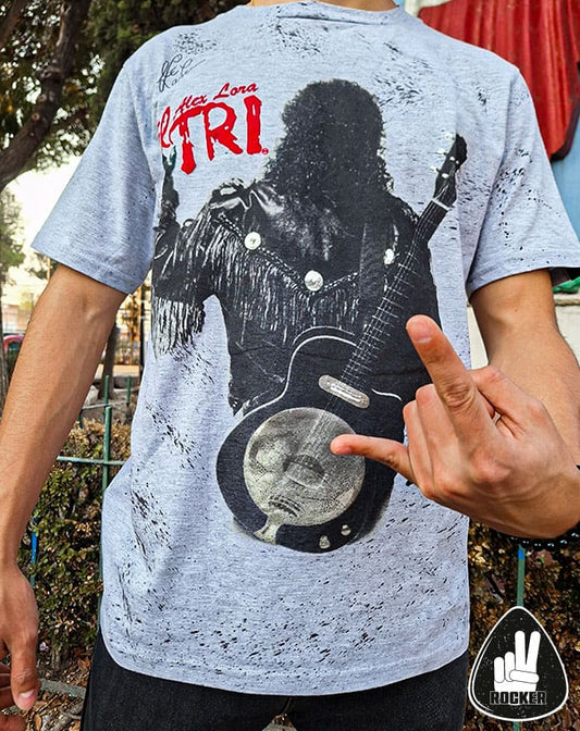 PLAYERA EL TRI ALEX LORA GRIS