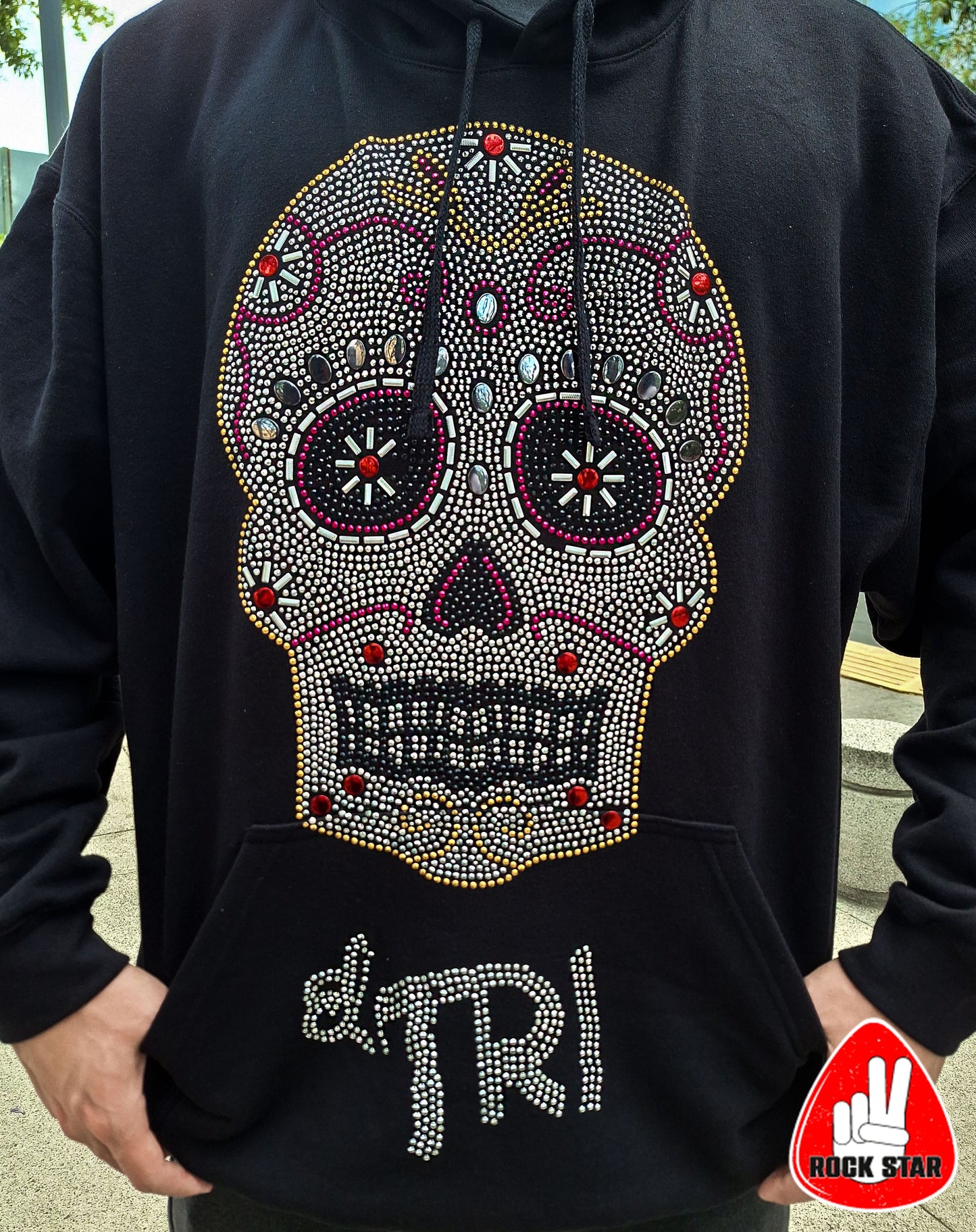 SUDADERA CALAVERA PLATEADA EL TRI