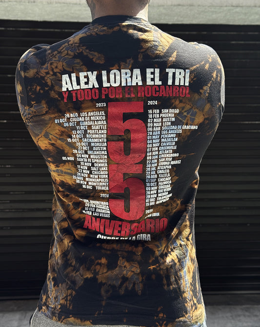 PLAYERA DESLAVADA EL TRI ALEX LORA CIERRE DE GIRA 55 AÑOS...56
