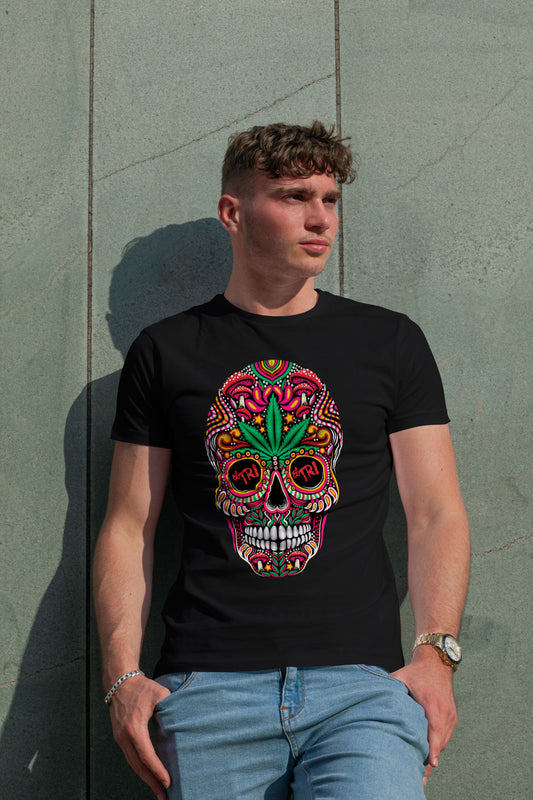PLAYERA CALAVERA COLORES