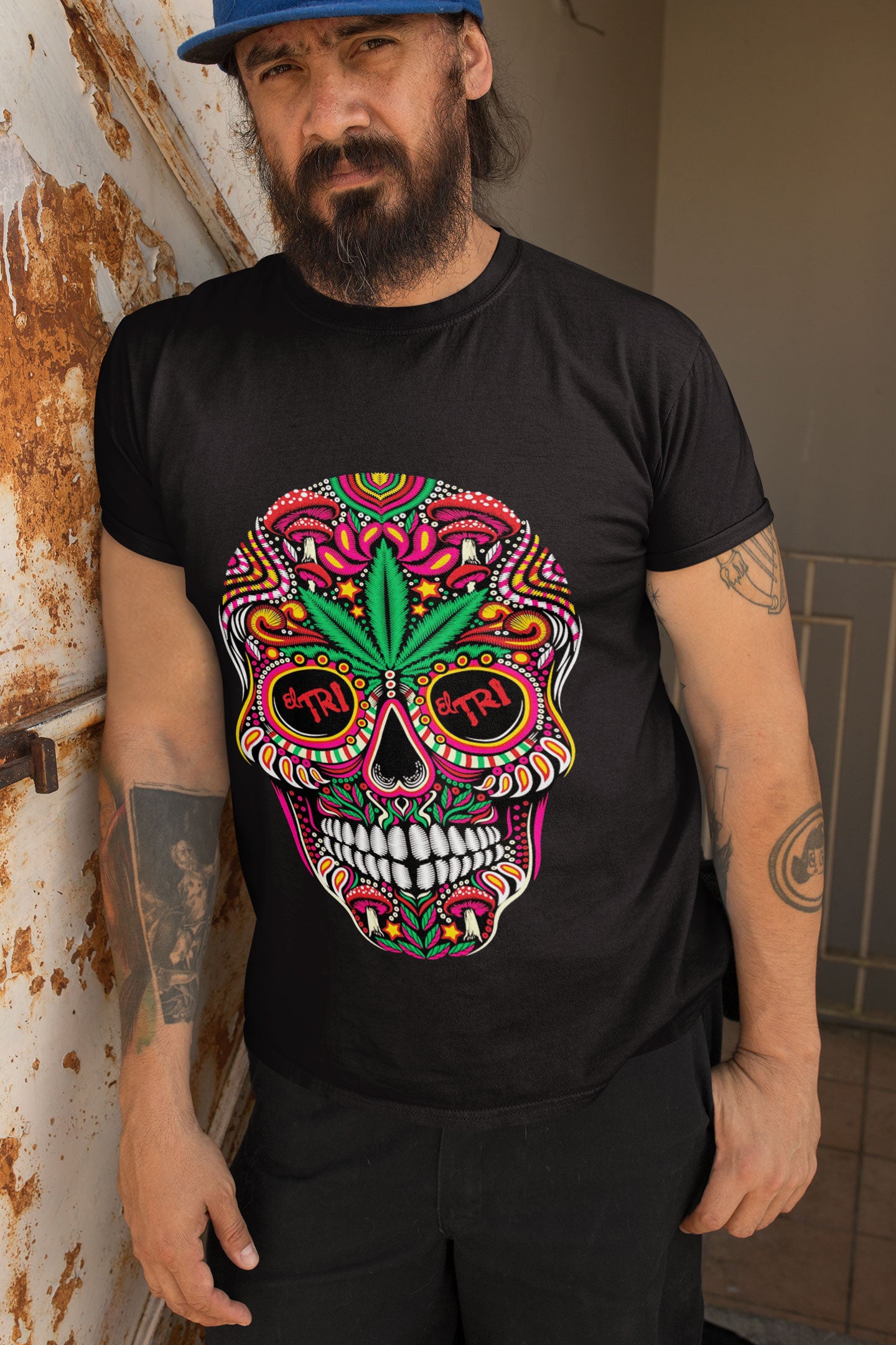 PLAYERA CALAVERA COLORES