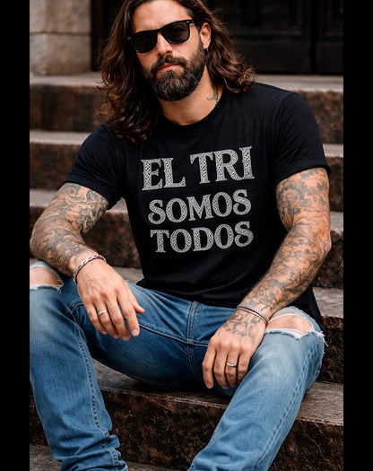 PLAYERA EL TRI SOMOS TODOS Glitters Plata