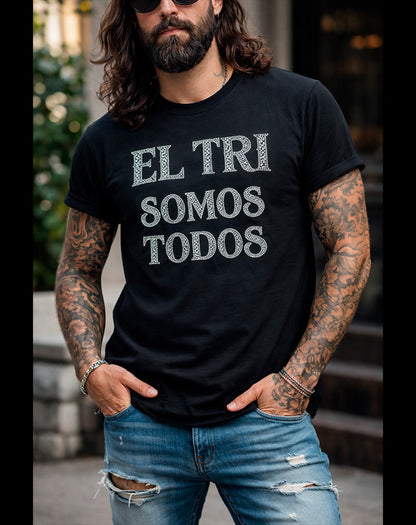 PLAYERA EL TRI SOMOS TODOS Glitters Plata