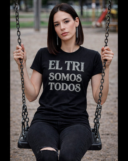 PLAYERA EL TRI SOMOS TODOS Glitters Plata
