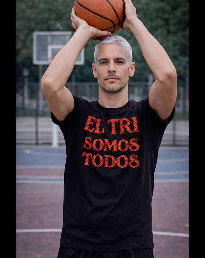 PLAYERA EL TRI SOMOS TODOS Glitters Rojo