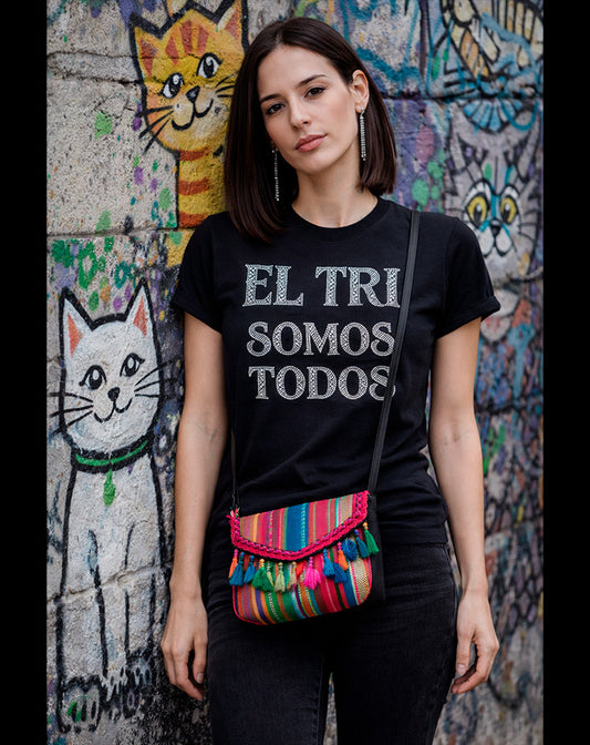 PLAYERA EL TRI SOMOS TODOS Glitters Plata