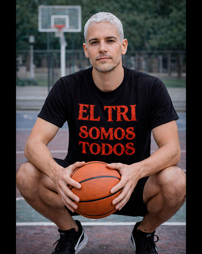 PLAYERA EL TRI SOMOS TODOS Glitters Rojo