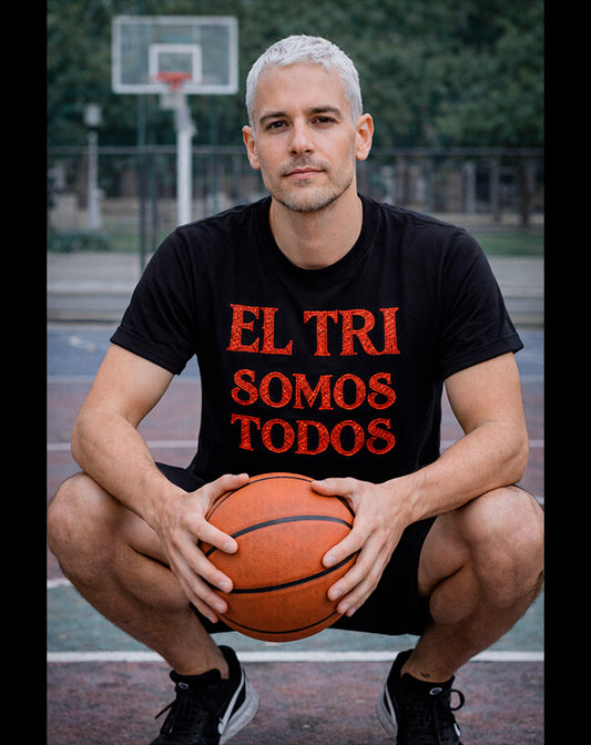 PLAYERA EL TRI SOMOS TODOS Glitters Rojo