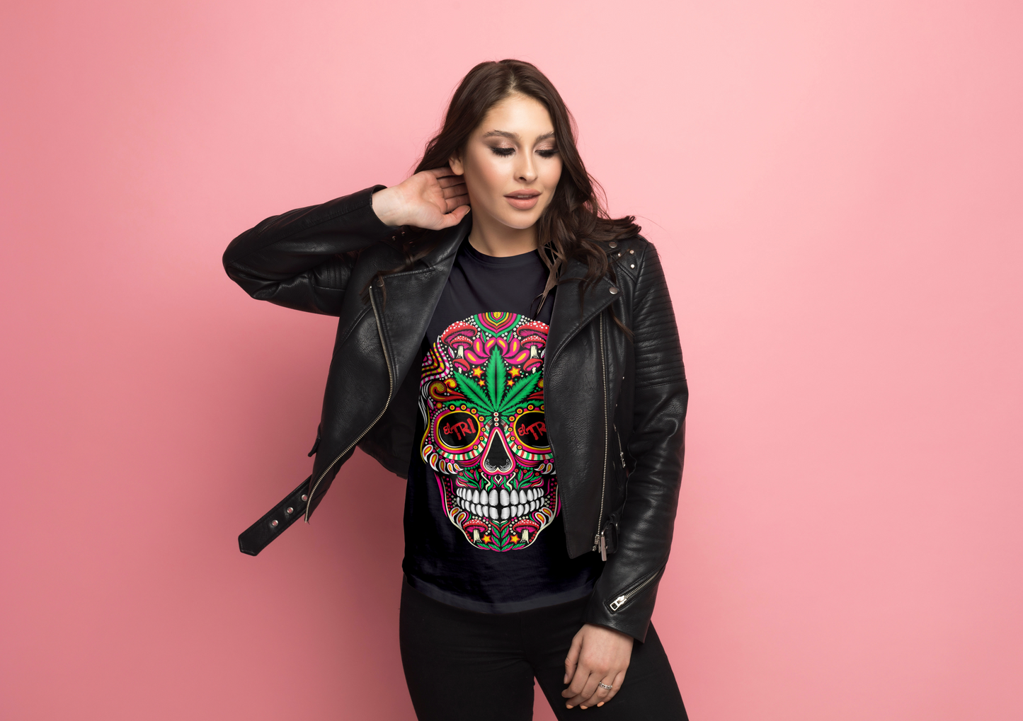 PLAYERA CALAVERA COLORES