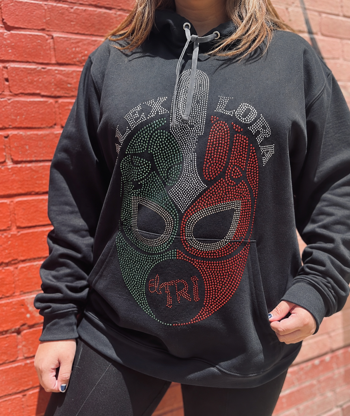 SUDADERA MÁSCARA TRICOLOR EL TRI