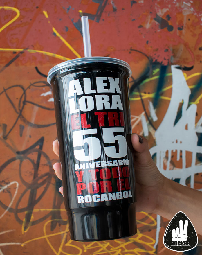 VASO CARTEL ALEX LORA 55 ANIVERSARIO