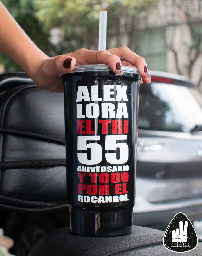 VASO CARTEL ALEX LORA 55 ANIVERSARIO