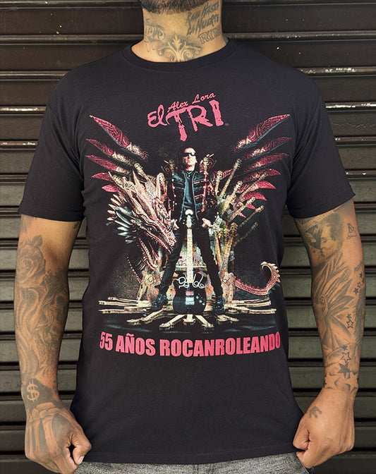 PLAYERA ELTRI 55 AÑOS ROCANROLEANDO