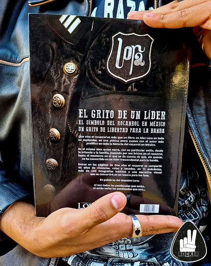 LIBRO QUE VIVA EL ROCANROL Y LIBRETA ALEX LORA