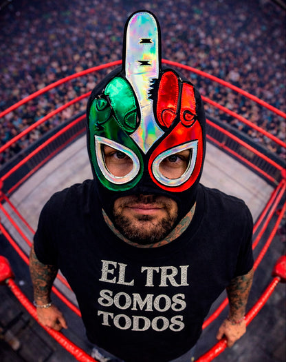 MÁSCARA EL TRI TRICOLOR NEGRA