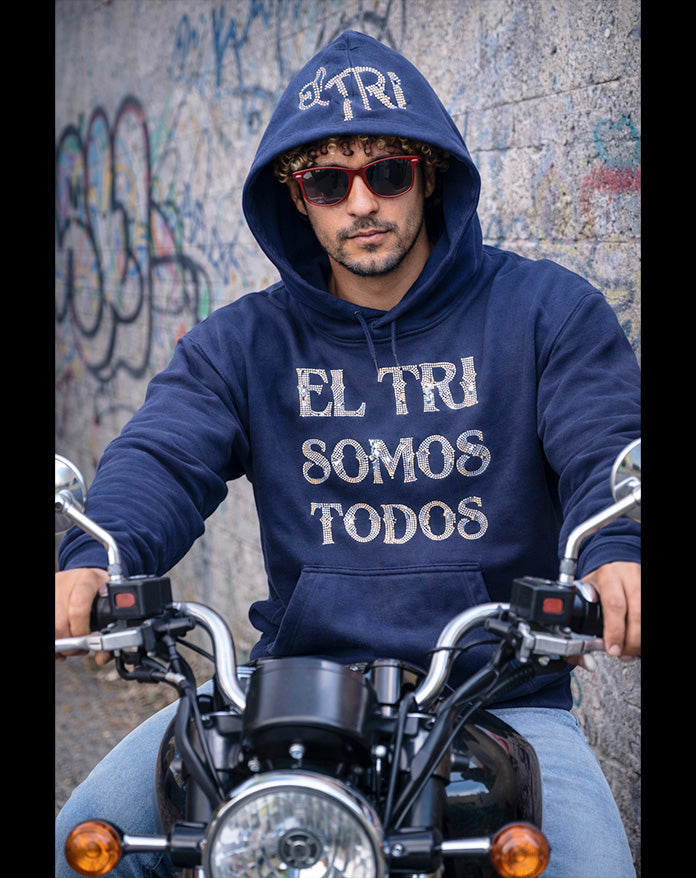 SUDADERA EL TRI SOMOS TODOS Glitters Plata