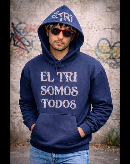 SUDADERA EL TRI SOMOS TODOS Glitters Plata