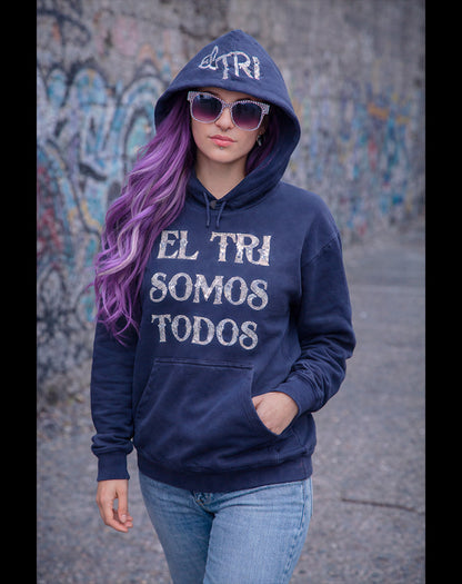 SUDADERA EL TRI SOMOS TODOS Glitters Plata
