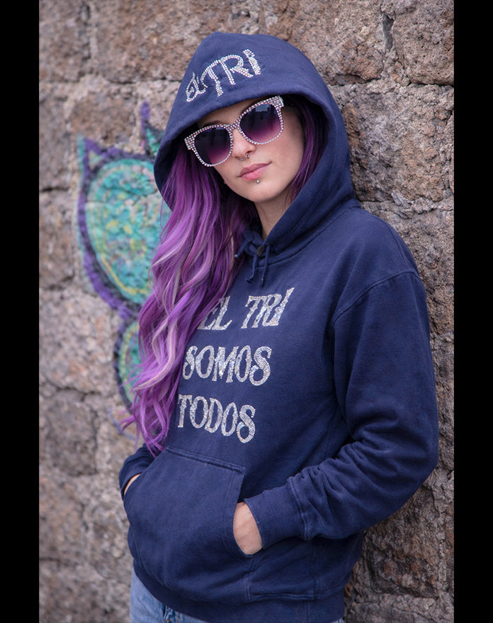 SUDADERA EL TRI SOMOS TODOS Glitters Plata
