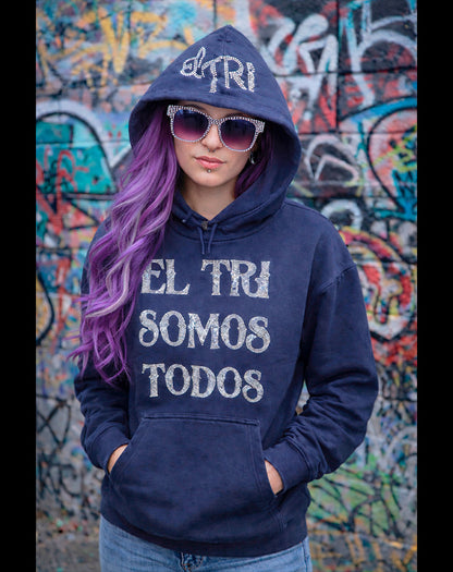 SUDADERA EL TRI SOMOS TODOS Glitters Plata