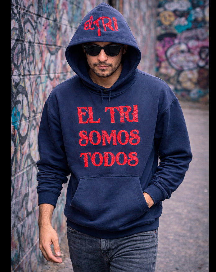SUDADERA EL TRI SOMOS TODOS Glitters Rojo
