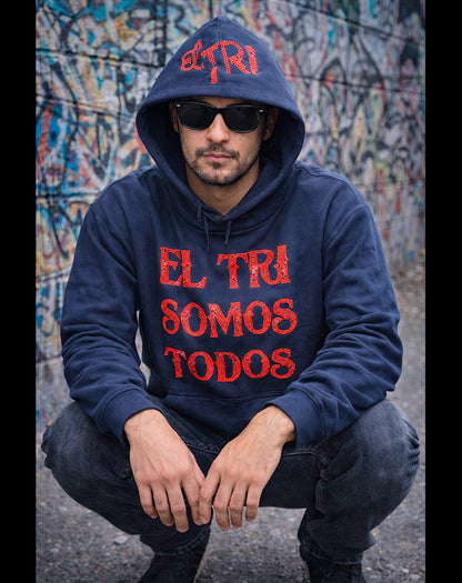 SUDADERA EL TRI SOMOS TODOS Glitters Rojo