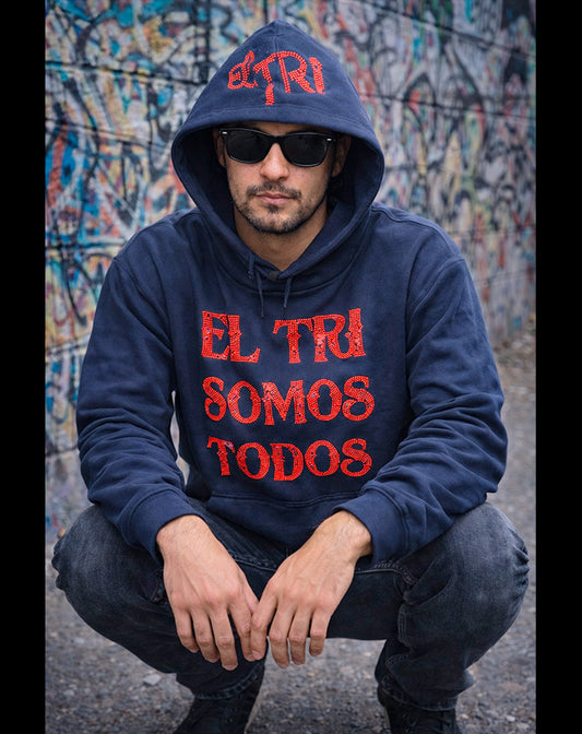 SUDADERA EL TRI SOMOS TODOS Glitters Rojo
