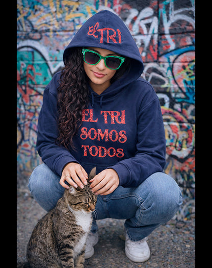 SUDADERA EL TRI SOMOS TODOS Glitters Rojo