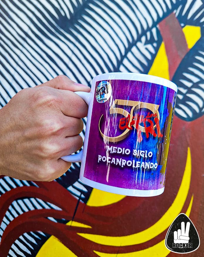 TAZA MORADA EL TRI ALEX LORA MEDIO SIGLO ROCANROLEANDO