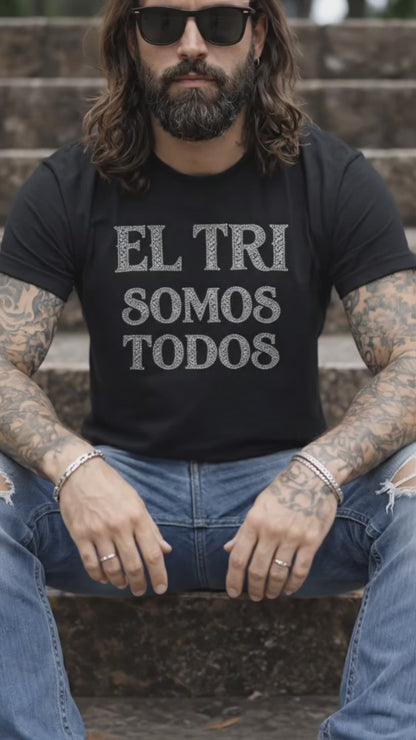 PLAYERA EL TRI SOMOS TODOS Glitters Plata