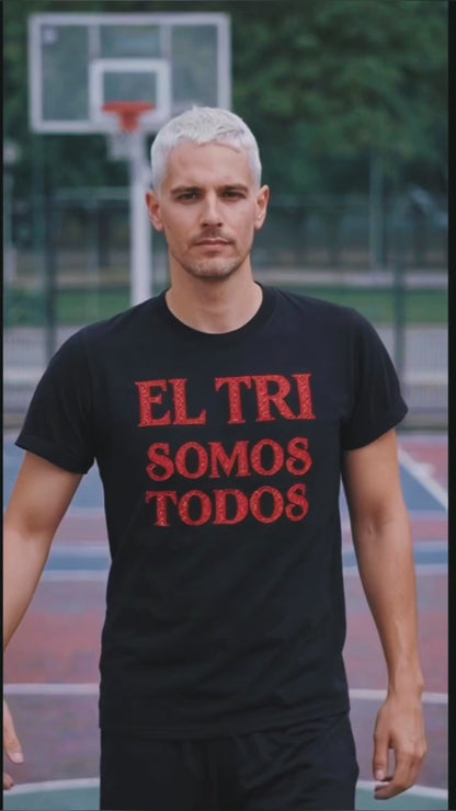 PLAYERA EL TRI SOMOS TODOS Glitters Rojo